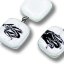 Glass earrings white LINDA N0703