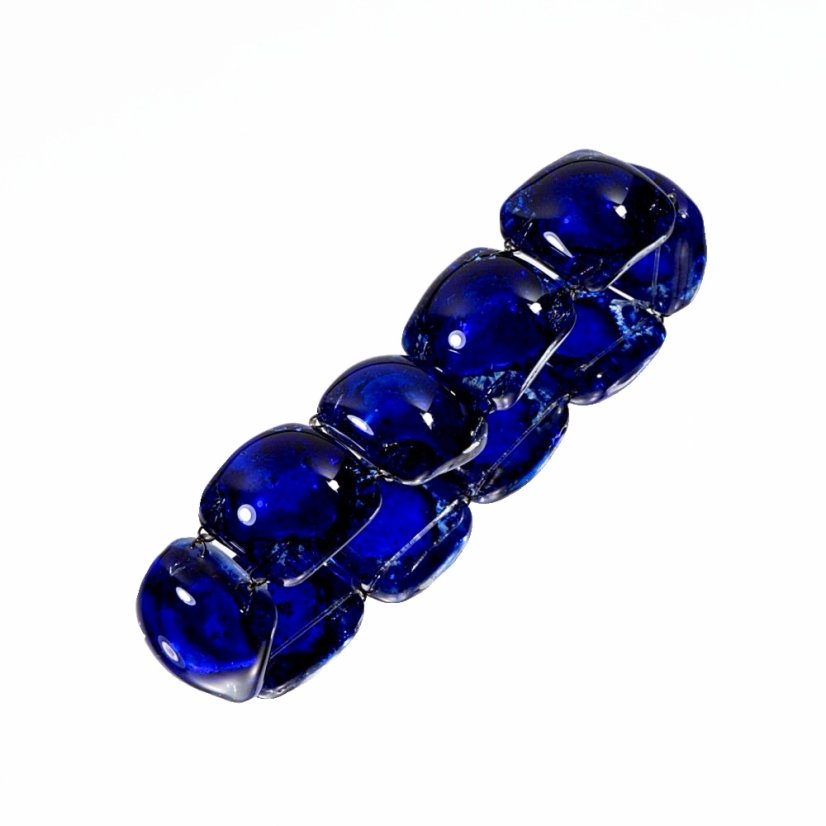 Dark blue glass bracelet PARIS 0306
