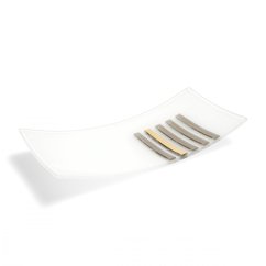Glass bowl LUXURY with gold
