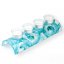 Advent glass candlestick turquoise
