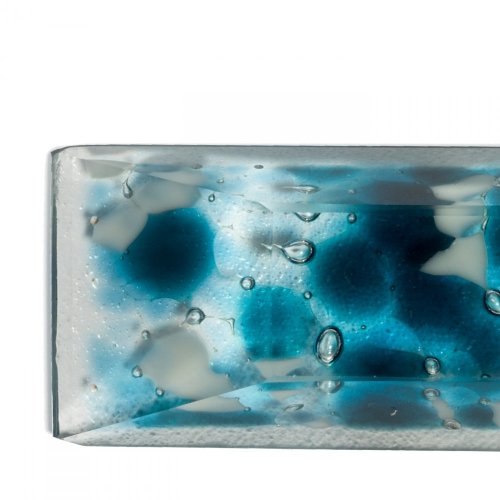 Cut glass jewel blue-white BLANKYT PRV0824