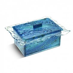 Glass box blue with glass lace
