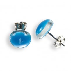 Blue glass earrings PUZETY N1808