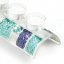 Glass Advent blue-green candlestick