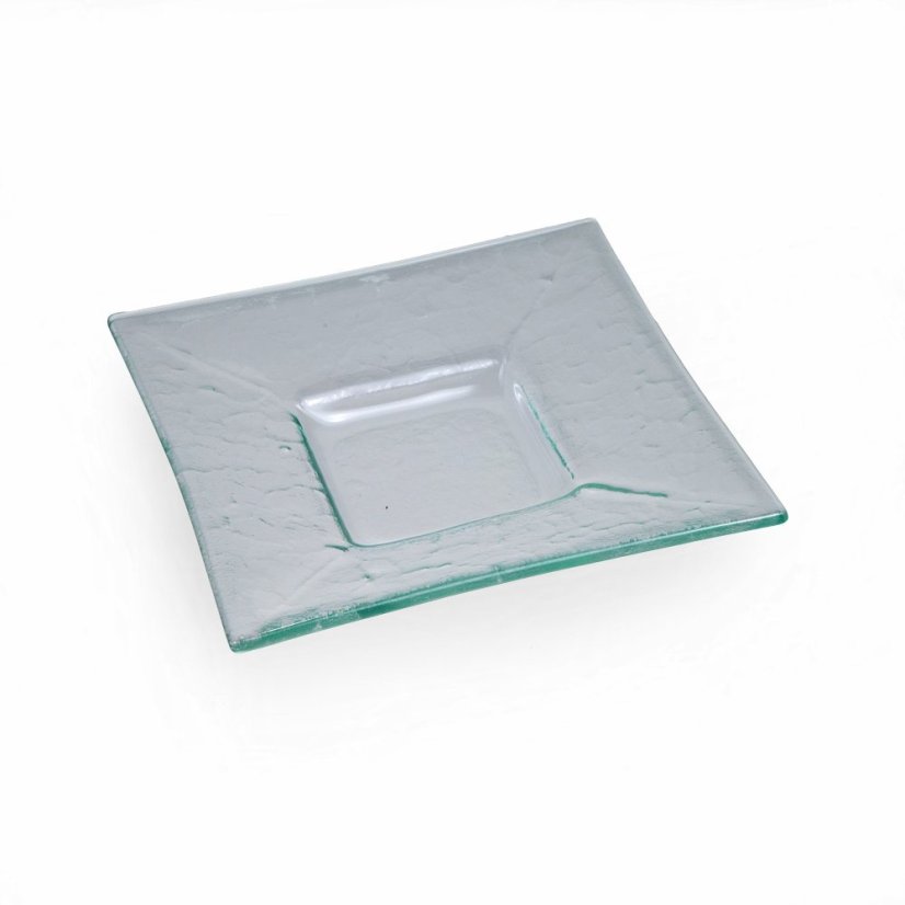 Sklenený svietnik číry s vonnou sviečkou