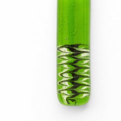 Glass pendant rectangular green DAISY P1403