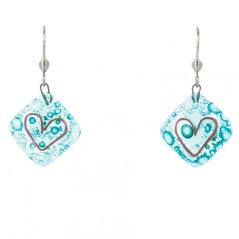 Súprava sklenených šperkov tyrkysová SOU0105