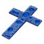 Dark blue glass wall cross