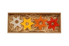 Sada vianočných sklenených ozdôb 2025/1