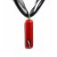Glass pendant rectangular red SARAH P0910
