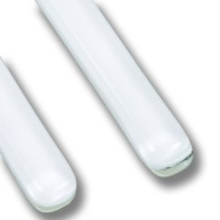 Szklane kolczyki białe LINDA N0701