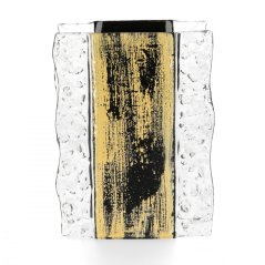 Sklenená váza VINTAGE black s čipkou