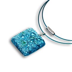 Turquoise glass pendant BLANKYT P0102