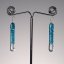 Turquoise earrings BLANKYT N0108