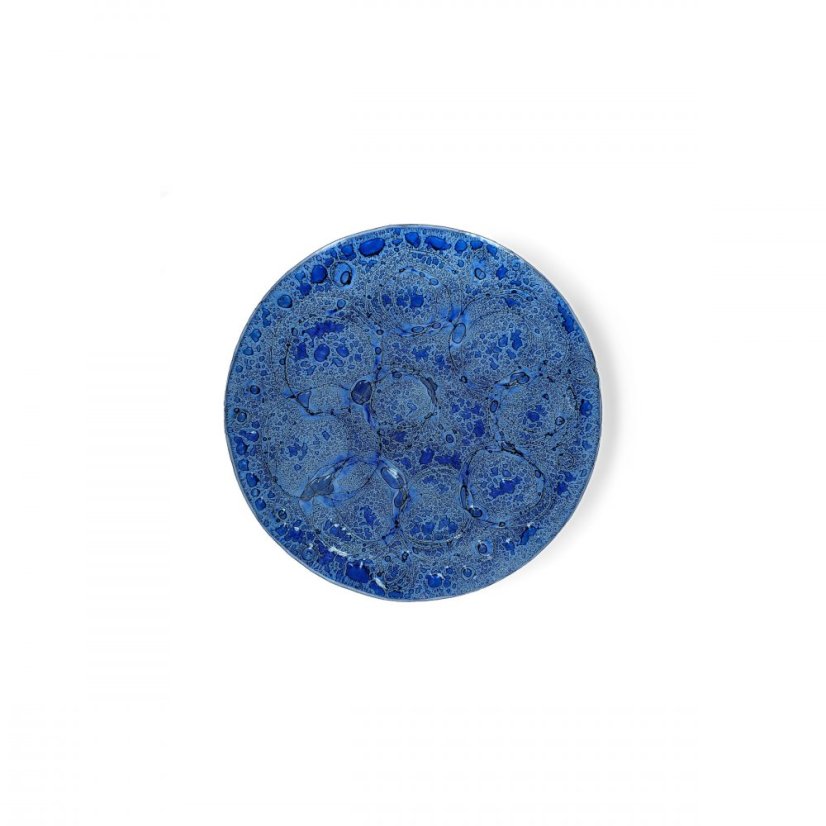 Round glass bowl CELEBRA blue 02