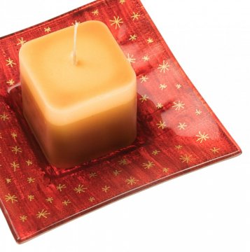 Christmas glass Candleholders - Colour - amber
