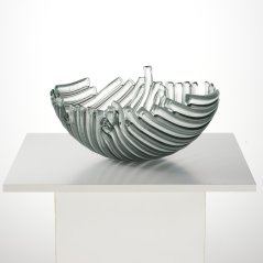 Luxurious glass deep bowl GALEA