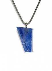 Broušený skleněný šperk pařížská modrá PARIS PRV0814