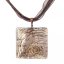Glass pendant brown PZ0202