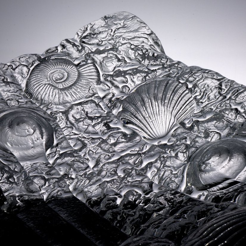 Massive crystal glass bowl THESEA