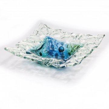 Glass bowls - Colour - silver