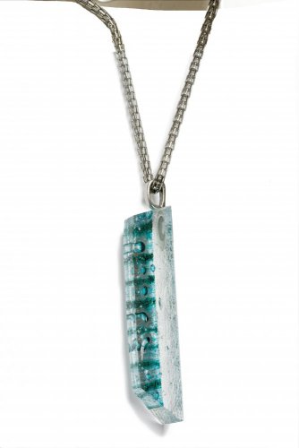 Cut glass jewel turquoise BLANKYT PRV0817