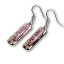 Glass earrings PLATINUM brown TERRA NP0202