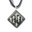 Black rhombus glass pendant KIM P0804