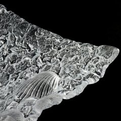 Massive crystal glass bowl THESEA