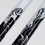 Black and white glass earrings LENORE N1709