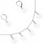 WAGA - Súprava sklenených šperkov číra DOTS náhrdelník + náušnice SOU0502