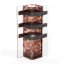 Brown glass vase LAVA WINGS
