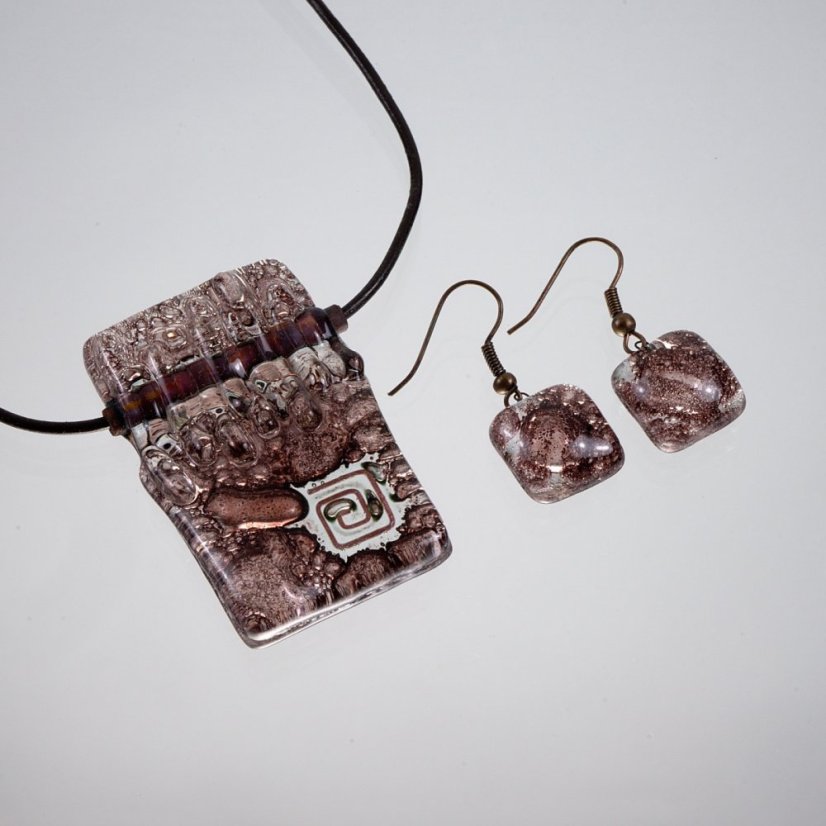 Souprava šperků hnědá EXCLUSIVE 0201