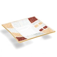 Skleněná miska CINNAMON CORAL KARO