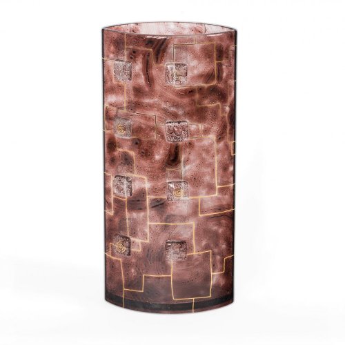 Brown glass vase TERRA