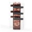 Brown glass vase LAVA WINGS