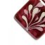 Glass pendant burgundy rhombus CHIARA P1205