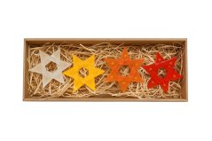 Zestaw szklanych ozdób świątecznych 2025/1