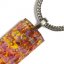 Cut, glass jewel in amber color PRV0810