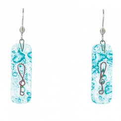 Set glass jewelry turquoise SOU0106