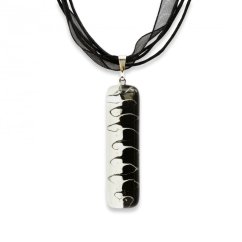Rectangular glass pendant black and white LENORE P1710