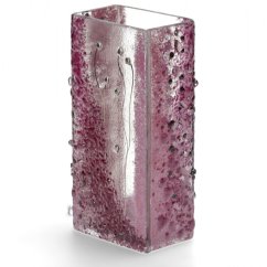 Skleněná váza AMETHYST malá