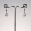 Clear glass earrings CLARA N060
