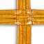 Amber layered glass wall cross