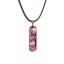 Rectangle glass pendant in burgundy CHIARA P1201