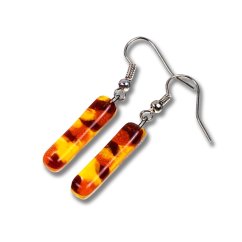 Glass earrings yellow JULIET SLEV_N_033