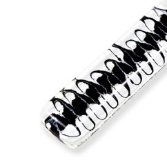 Rectangular glass pendant black and white LENORE P1705