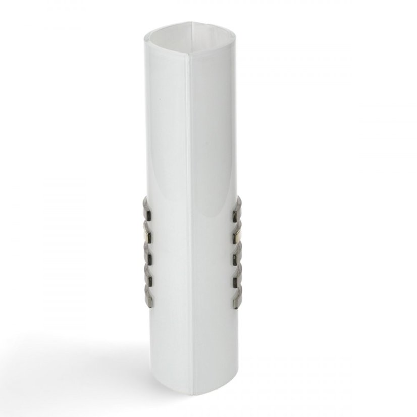 White glass vase LUXURY gold